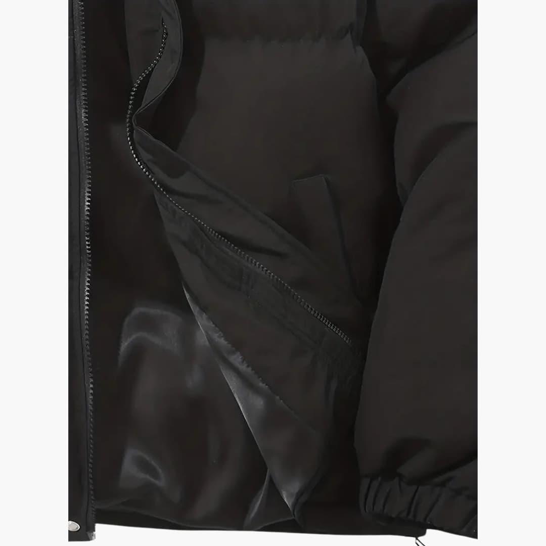 Women's Hooded Jacket with Zipper and Exterior Stitching - Image 10