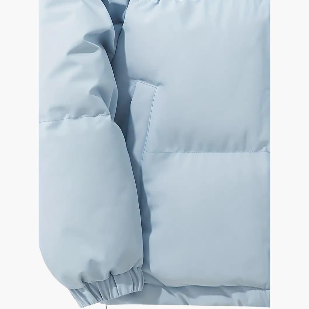 Women's Hooded Jacket with Zipper and Exterior Stitching - Image 14