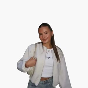 Round Neck Transitional Jacket for Women