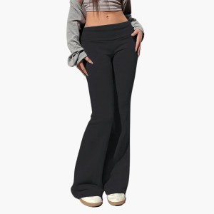 Flared Knitted Trousers for Women – Comfortable & Stylish