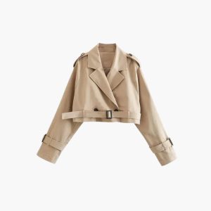 Belt Loop Trench Coat for Women