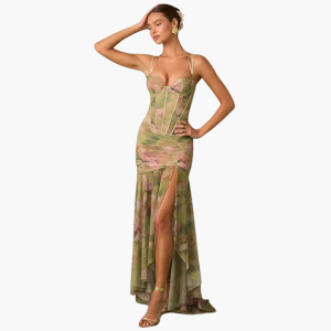 Pleated Wrap Dress with Print - Women's Fashion for Every Occasion