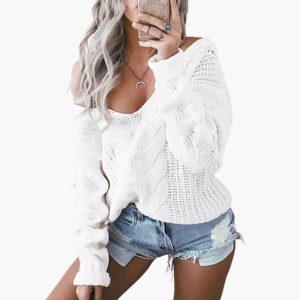 Women's Oversized Sweater with Long Sleeves