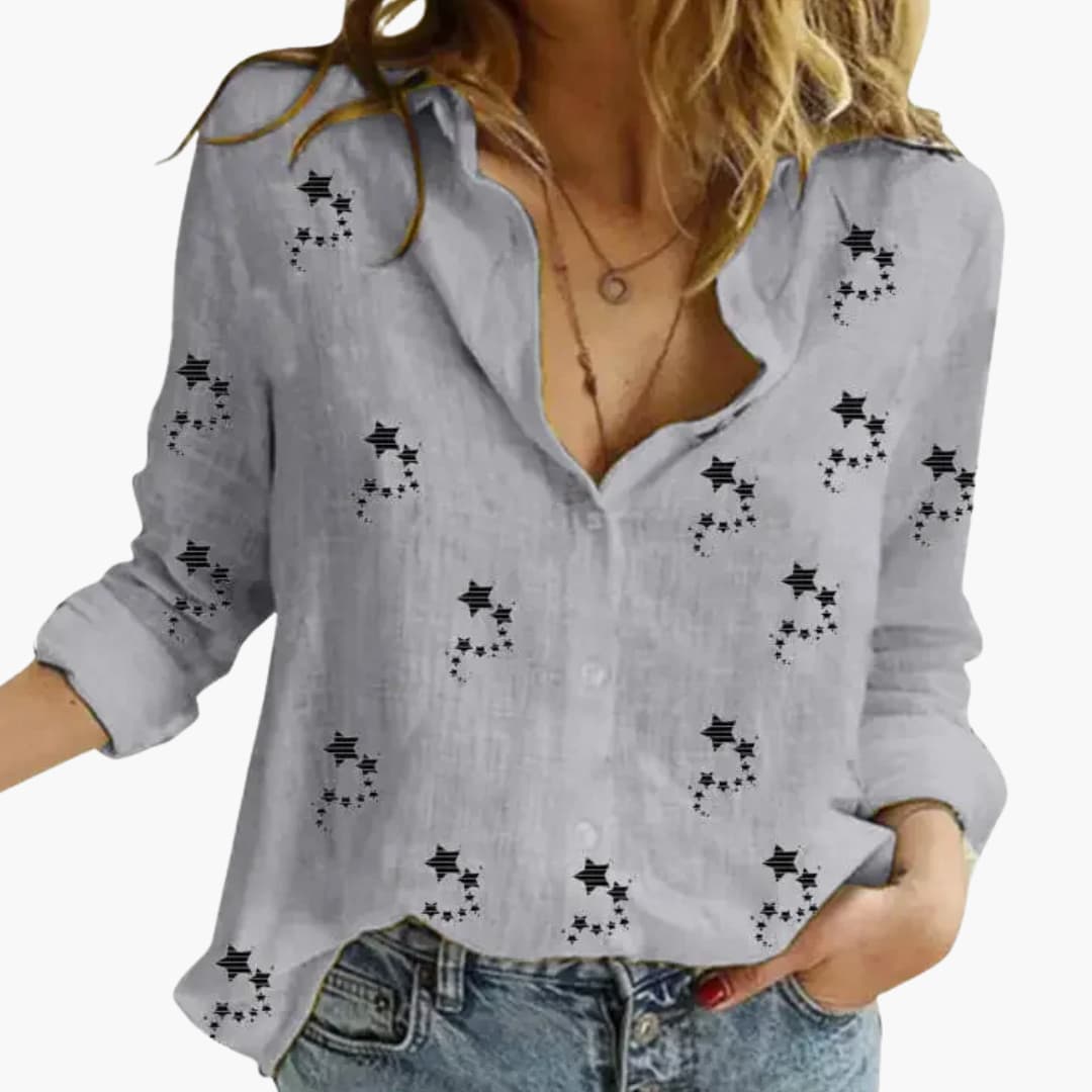 Elegant Floral Pattern Blouse for Women - Stylish & Versatile - Image 4