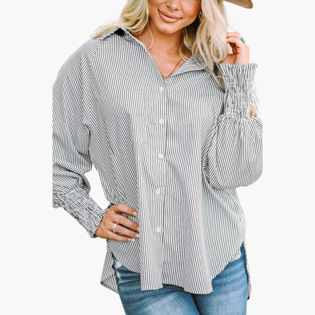 Casual Women's Shirt with Button Placket – Comfortable & Stylish - Image 3