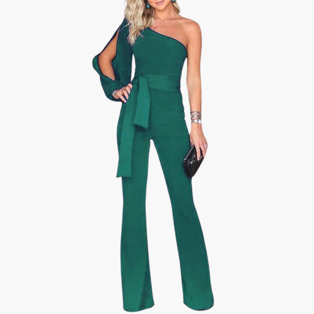 Elegant Jumpsuit for Women – One-Shoulder & Tailored - Image 10