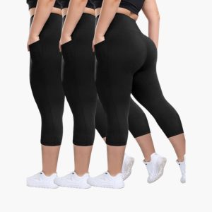 Capri Leggings Set - For Women with High Waist Sport