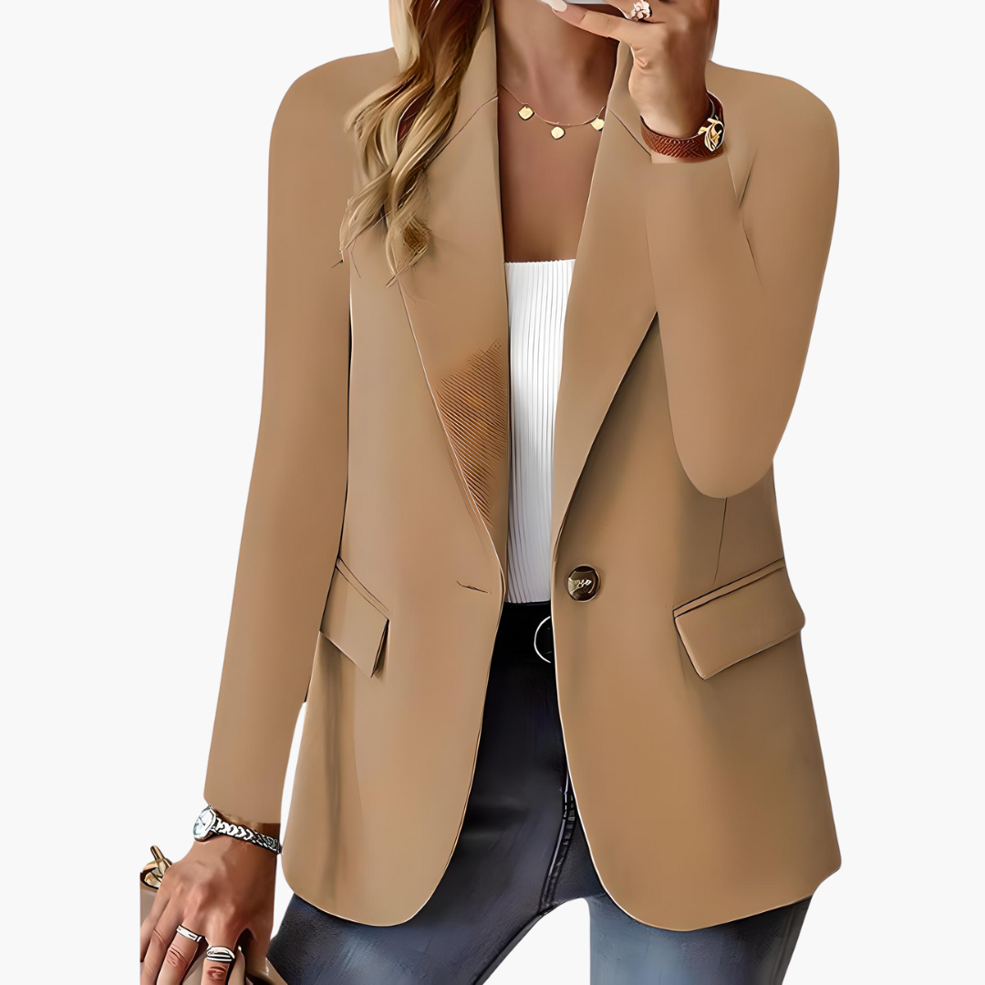 Women's Blazer with Lapels and Front Pockets - Image 5