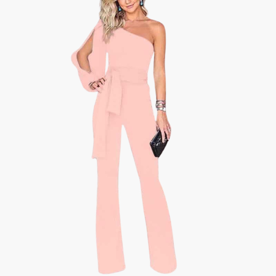 Elegant Jumpsuit for Women – One-Shoulder & Tailored - Image 6