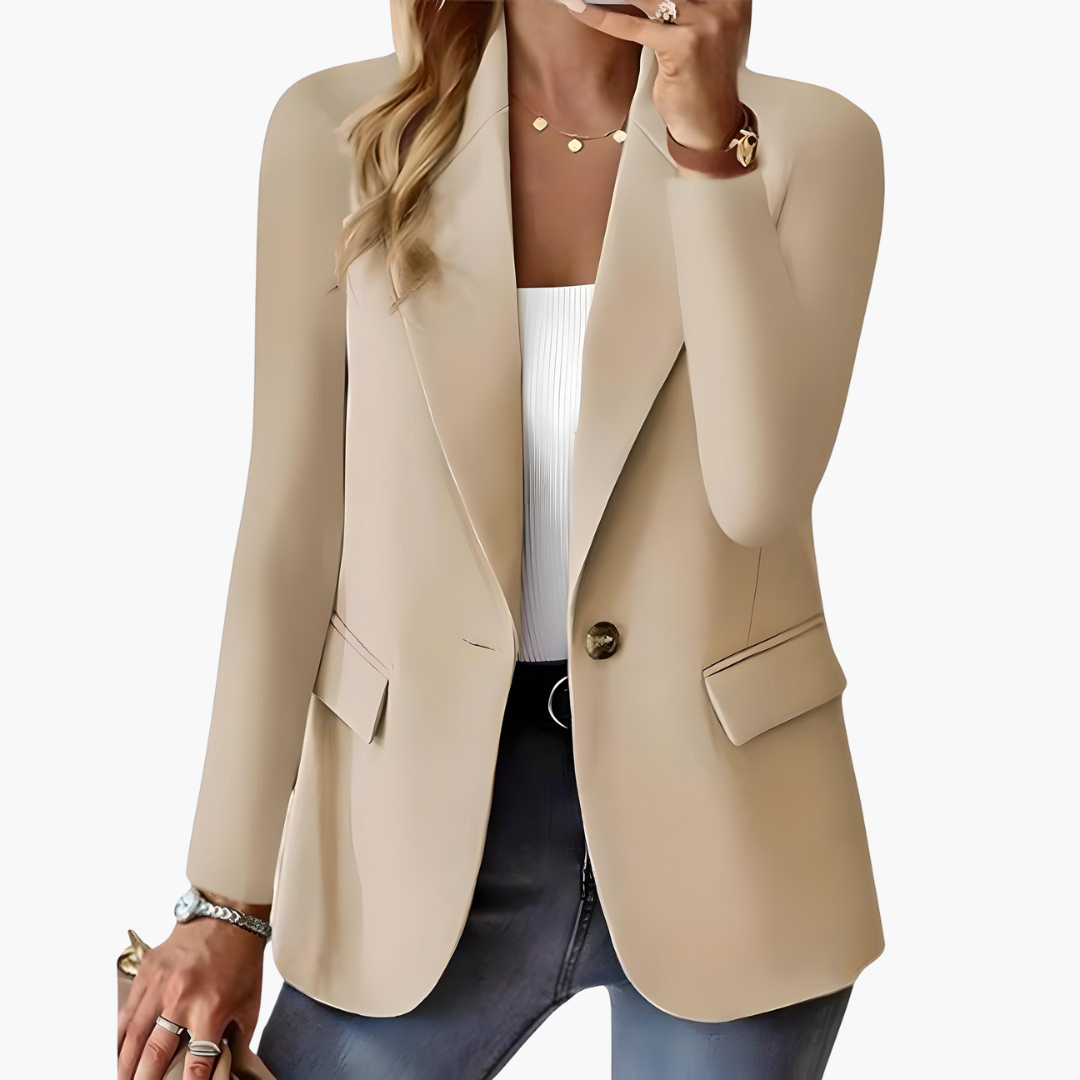Women's Blazer with Lapels and Front Pockets - Image 7
