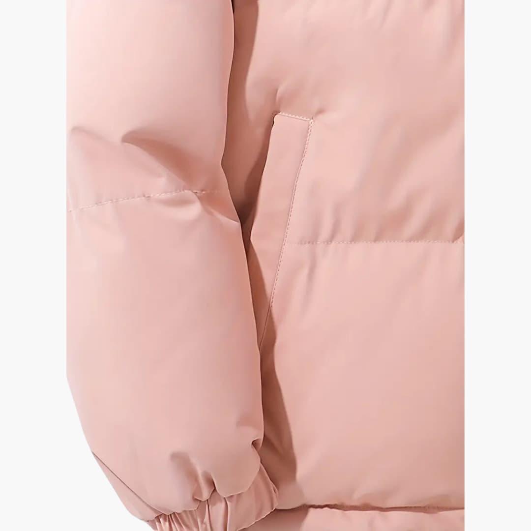 Women's Hooded Jacket with Zipper and Exterior Stitching - Image 5