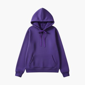 Women’s Fitted Hoodie with Adjustable Hood and Ribbed Hem