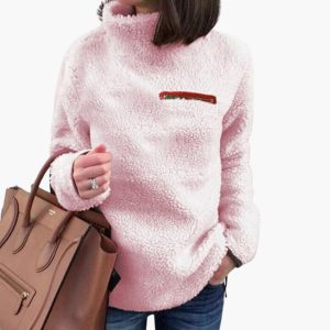 Women's Fleece Pullover with High Collar