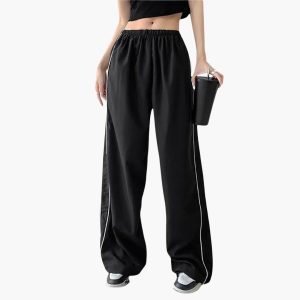 Women's Jogging Pants with Side Stripes