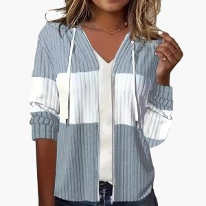 Women's Hooded Sweatshirt with Zipper