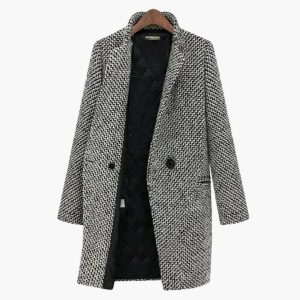 Women's Coat with Button Closure
