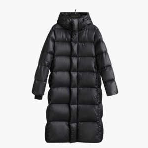 Women's Padded Jacket with Adjustable Hood