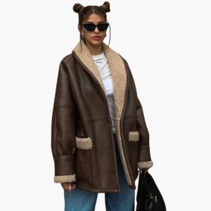 Women's Winter Jacket with Belt and Front Pockets