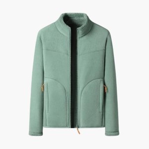 Women's Jacket with Zipper and Pockets