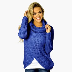 Women's Sweater with Shawl Collar