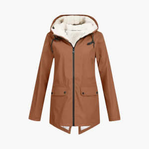 Women’s Hooded Jacket with Zipper Closure