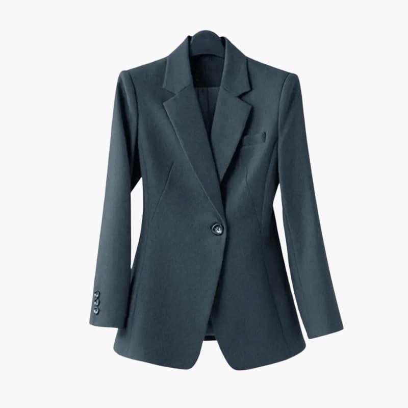 Women’s Blazer Set with Structured Fit and Straight Trousers - Image 4