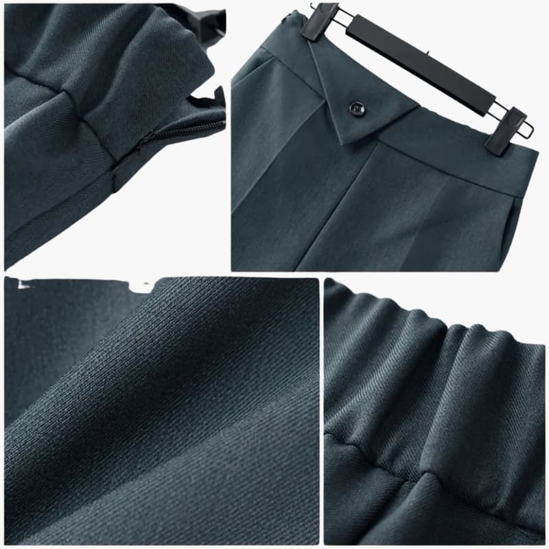 Women’s Blazer Set with Structured Fit and Straight Trousers - Image 6