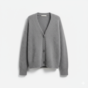 Women’s Cardigan with Textured Surface