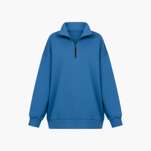 Women’s Knitted Sweater with Half Zip