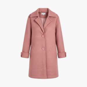 Women’s Long Coat with Buttons and Pockets