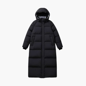 Women’s Long Down Coat with Hood