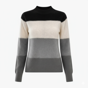 Women’s Pullover with Colorblock Design