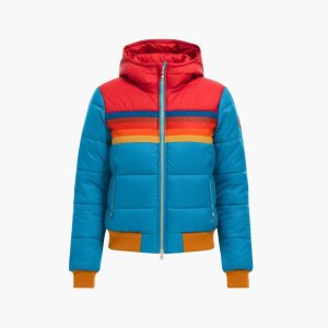 Women’s Quilted Jacket with Hood and Zipper