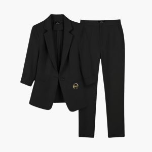 Women’s Suit Set with Blazer and Trousers