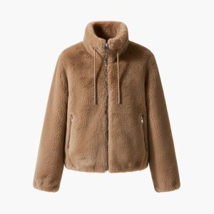 Women’s Teddy Coat with Zipper and Drawstring