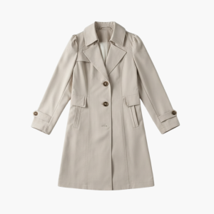 Women’s Trench Coat with Adjustable Waist