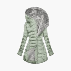 Women’s Winter Coat with Hood and Zipper