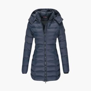 Women’s Winter Coat with Hood and Zipper