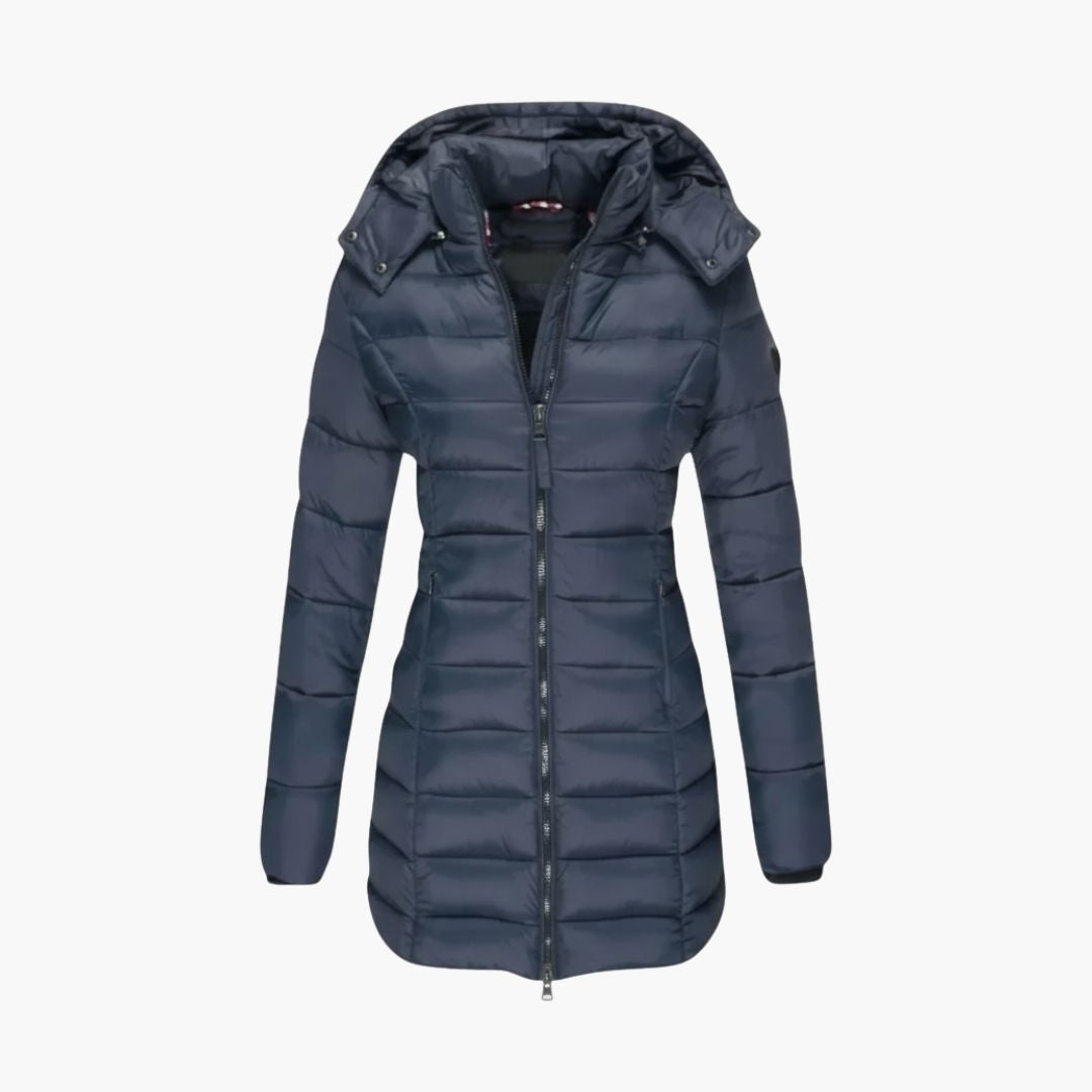 Women’s Winter Coat with Hood and Zipper