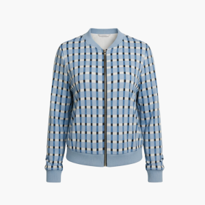 Women’s Transitional Jacket with Check Pattern